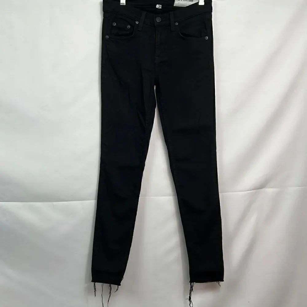 Rag & Bone Nina High-rise Skinny Black Hampton slim fit Ankle size 25 EUC